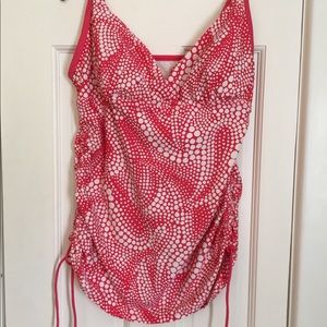 Beautiful orange/white tankini